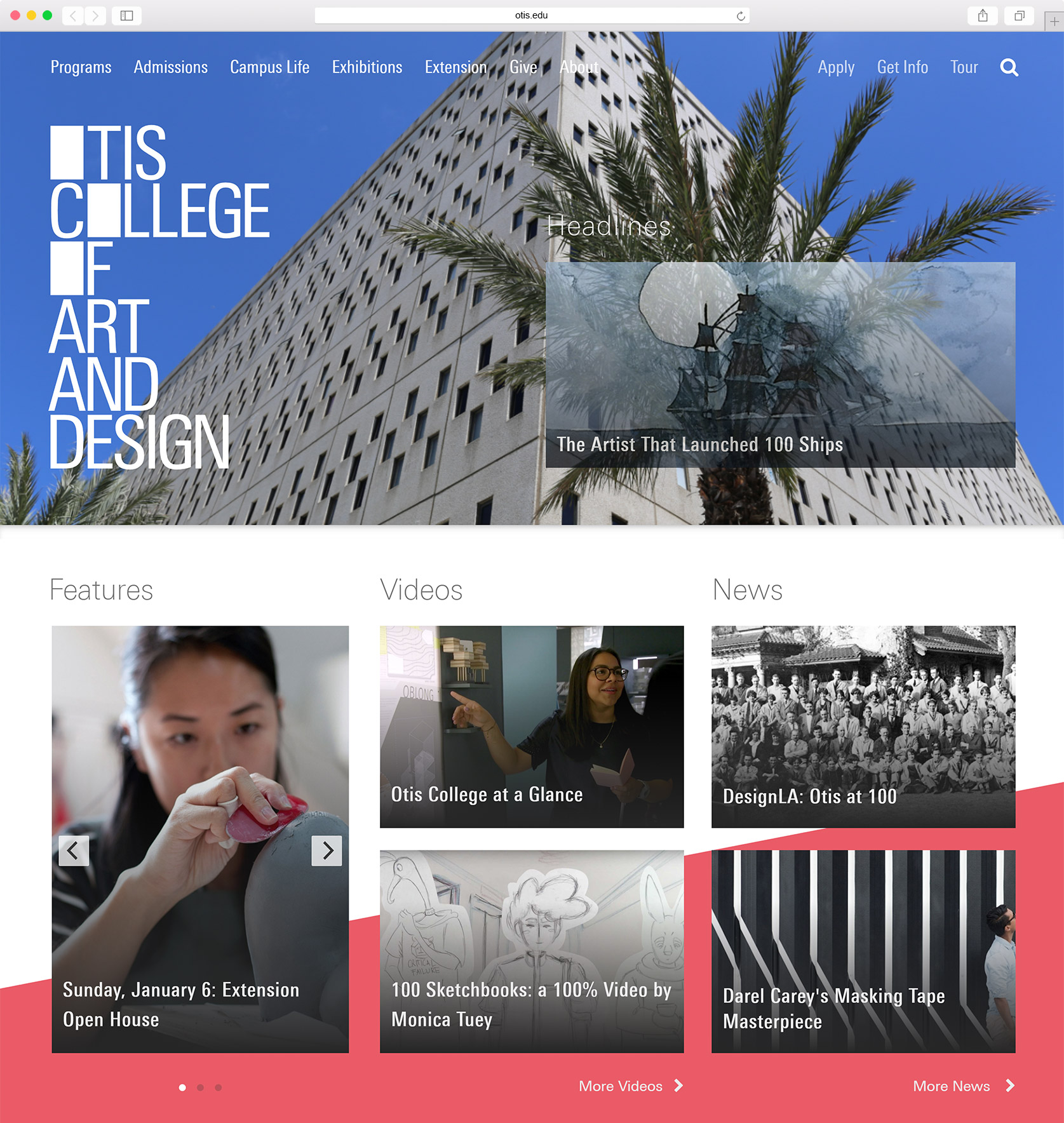 Otis College Homepage